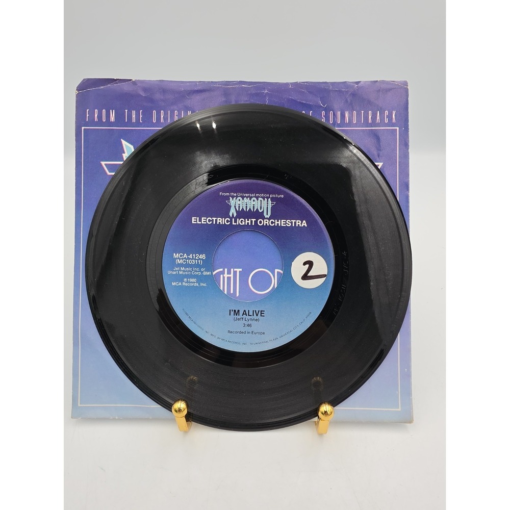 Electric Light Orchestra...."I'm Alive & Drum Dreams" 45 RPM 7" Vinyl Record
